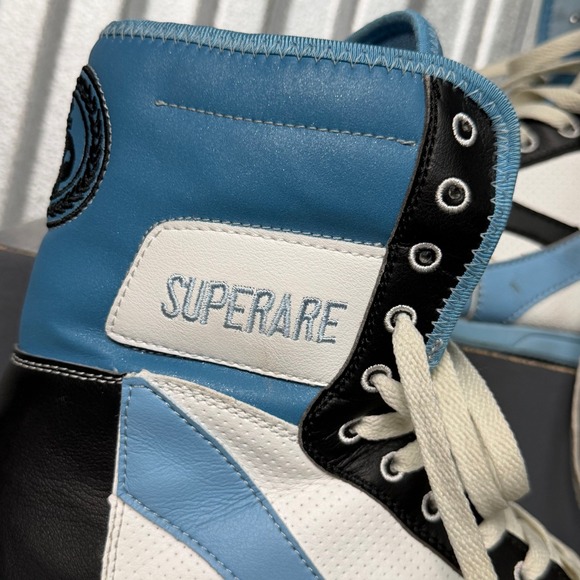 Superare Boxing Wrestling Shoes High Top Blue White Black Size 11.5 US 45.5 EU main image 5